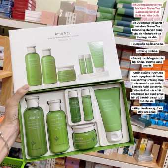 SET DƯỠNG DA TRÀ XANH INNISFREE 6 MÓN  s