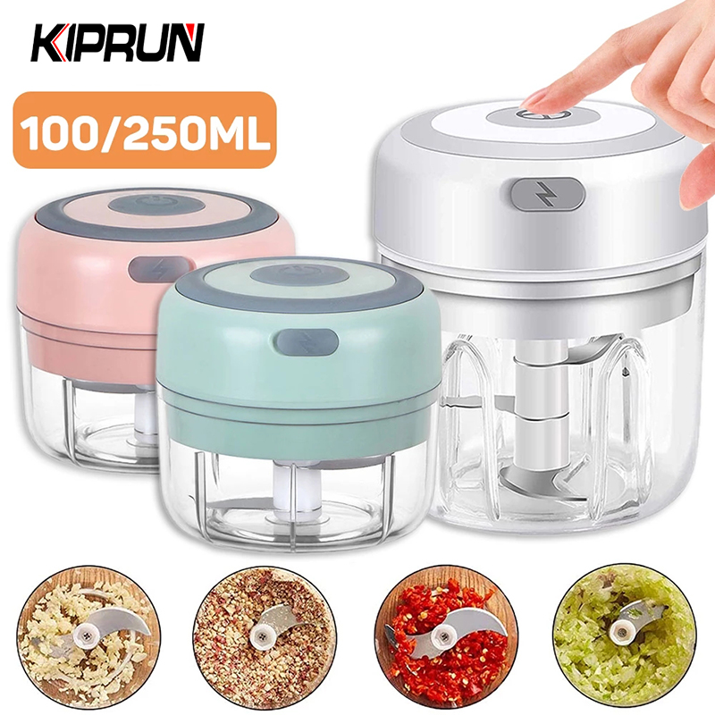 [Electric Kitchen Chopper Garlic Masher Meat Grinder Mini Food Garlic Vegetable Chopper Crusher, USB Rechargeable,KIPRUN Electric Kitchen Chopper Garlic Masher Meat Grinder Mini Food Garlic Vegetable Chopper Crusher, USB Rechargeable,]