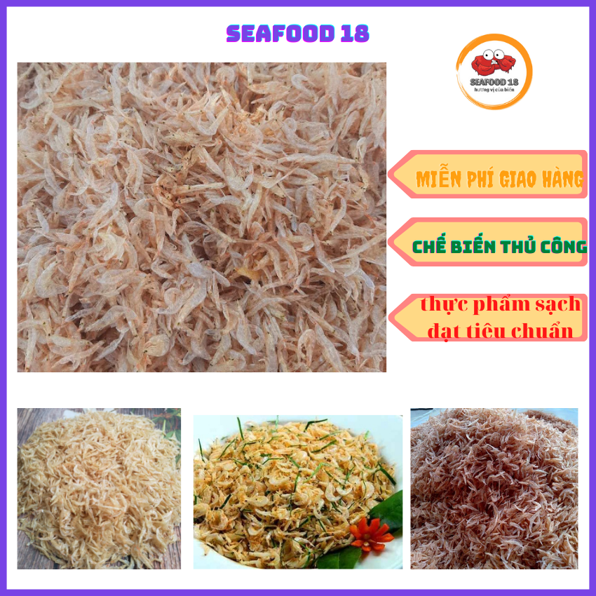 Tép sấy khô đóng gói sẵn 0.2 -1kg chế biến thủ công truyền thống