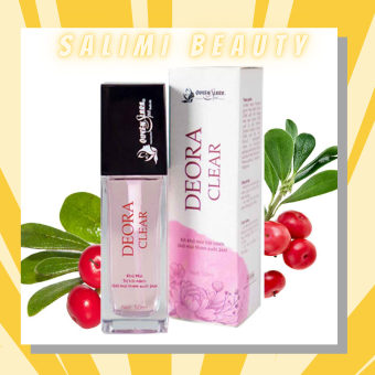 Xịt Khử Mùi Hôi Nách DEORA CLEAR - Khử Mùi Hôi Nách, Hôi Chân, Thâm Nách, Ra Mồ Hôi Nách - Thành Phần Từ Thiên Nhiên - 50 ml - HÀNG CHÍNH HÃNG