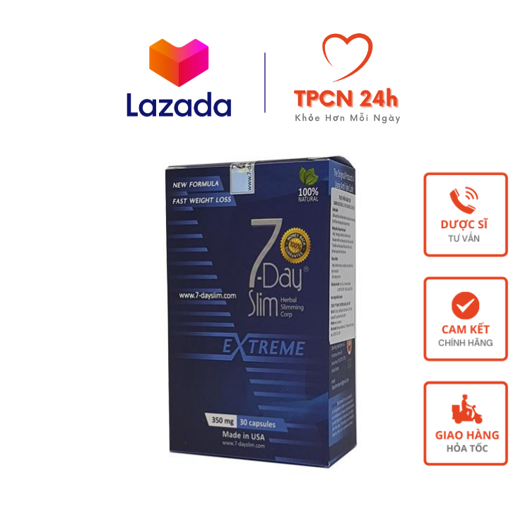 7-Day Slim Extreme Giảm cân chuẩn Mỹ dành cho cơ địa khó