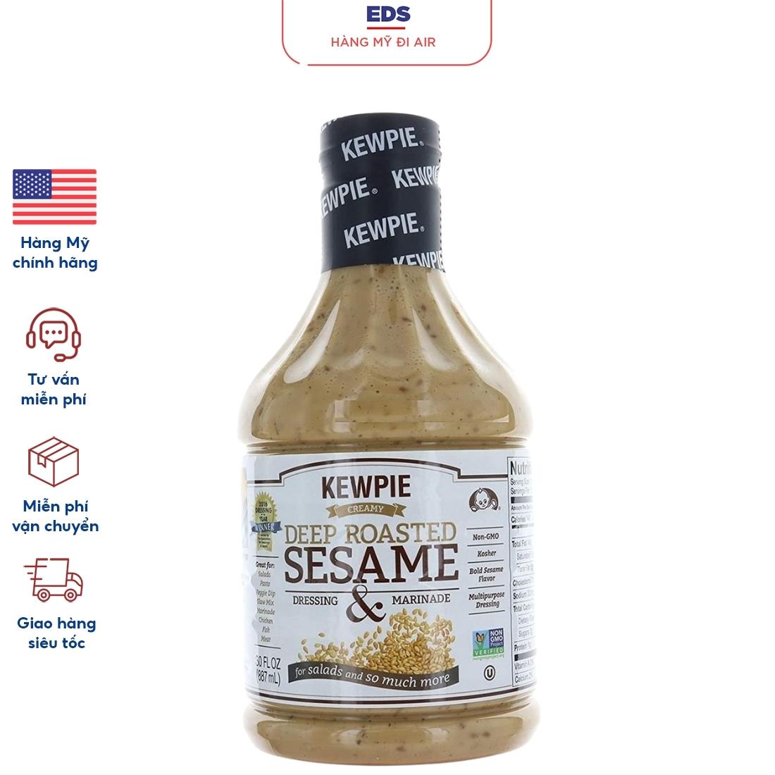 Sốt mè rang Kewpie Deep Roasted Sesame của Mỹ date 6 2024 hương vị đậm đà