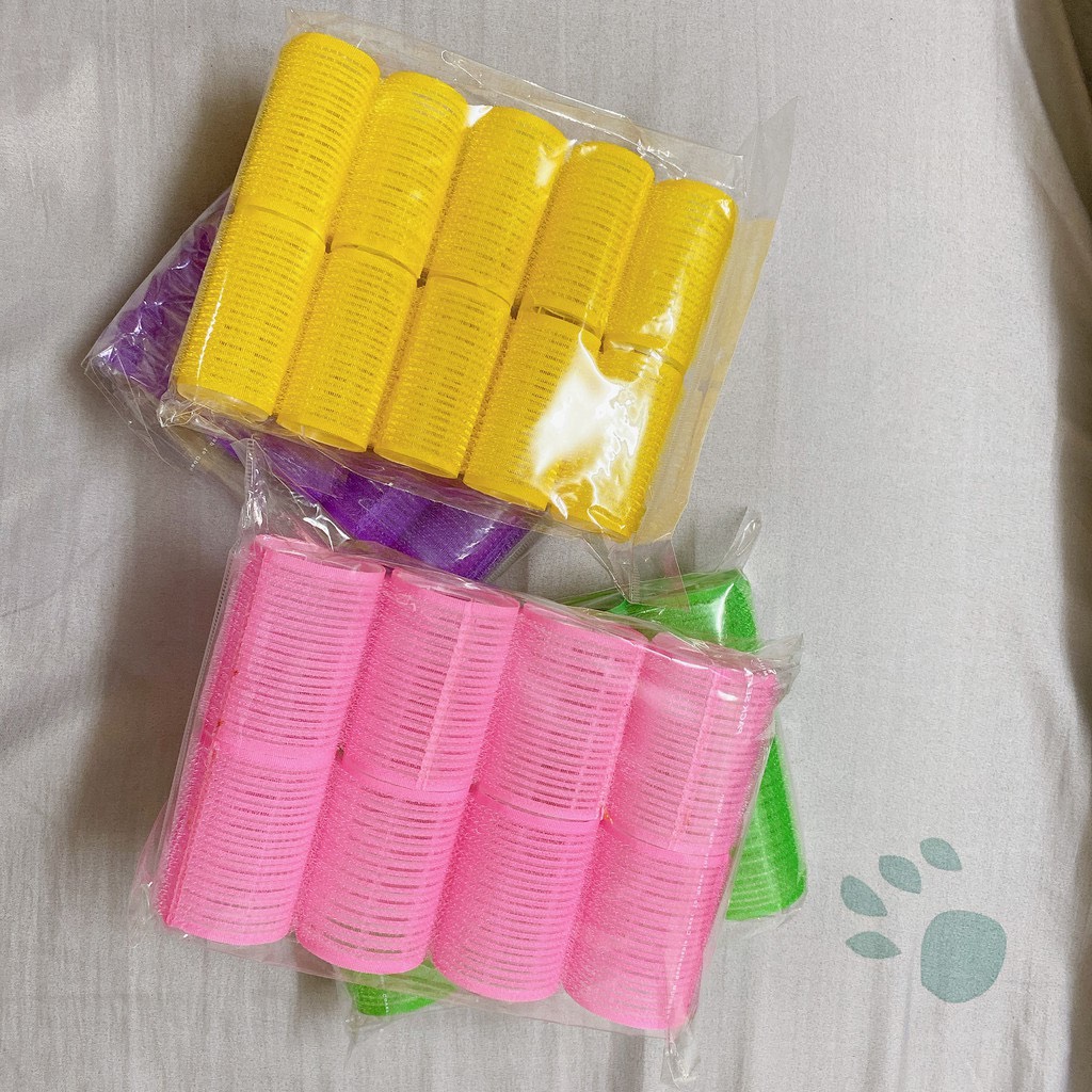 Bộ 10 lô uốn tóc tự dính 3cm-phukienteen