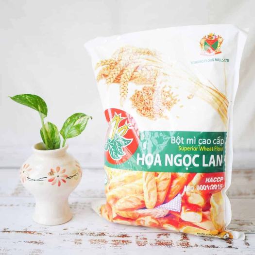 Bột mì cao cấp HOA NGỌC LAN 500gr/1kg -Dùng làm bánh mì -bánh trung thu-các loai bánh ngọt.