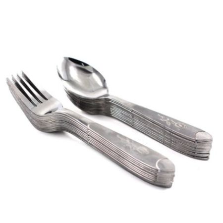 Spoon and Folk 12pcs/1Dozen Stainless Steel