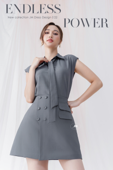 JM Dress Desgin - Áo vai chờm cổ nam không chân 2T40.2207PL