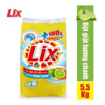 Bột Giặt Lix Extra Hương Chanh 5.5Kg EC550