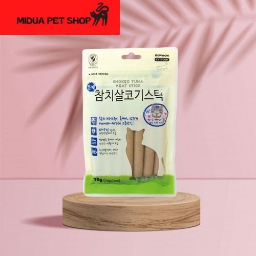 Thịt cá ngừ hun khói cho mèo