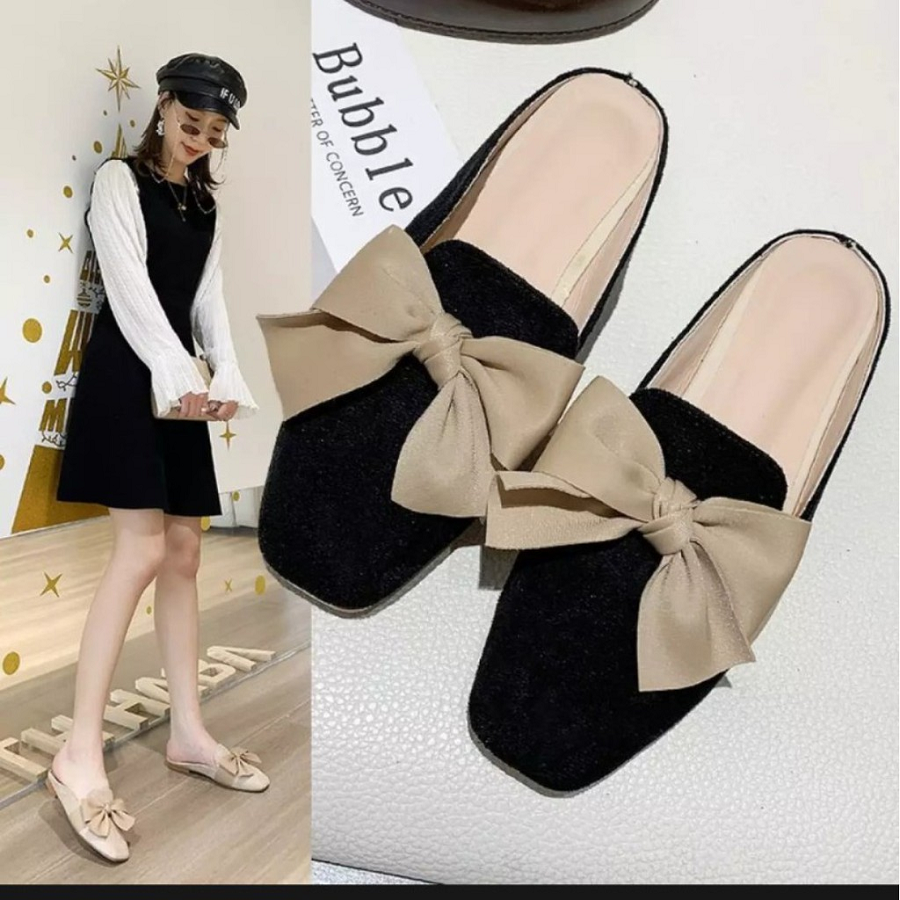 Dép sục nữ nơ lụa thời trang chất vải cực êm cực thoáng Verygood Ha Noi