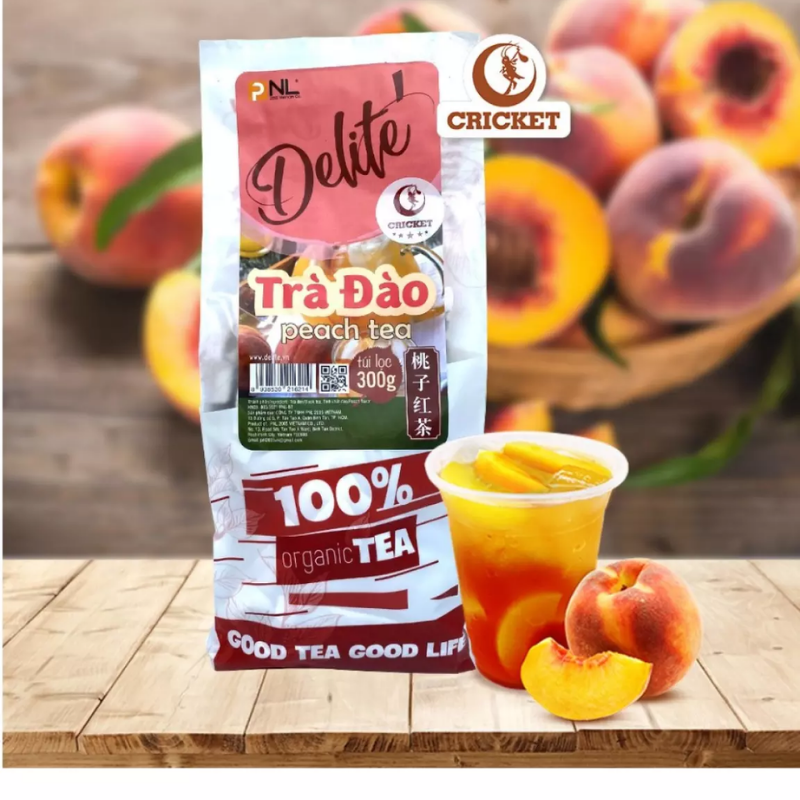 Trà đào túi lọc cao cấp delite