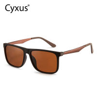 [ใหม่] แว่นกันแดดโพลาไรซ์ Cyxus สำหรับผู้ชายผู้หญิงแว่นตาขับรถ PC กรอบโลหะผสมแว่นตาเลนส์โพลาไรซ์ TAC (เลนส์สีเทา Photochromic ) 1074