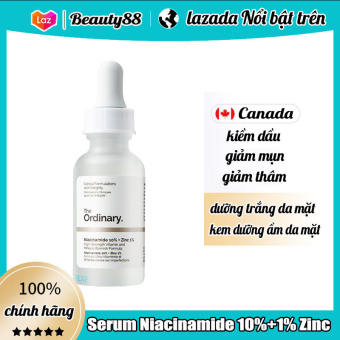 Serum the ordinary niacinamide10% + 1% Kẽm 30ML chính hãng giảm mụn giảm thâm kiềm dầu kem dưỡng ẩm da mặt dưỡng trắng da mặt serum dưỡng trắng da A6ploka