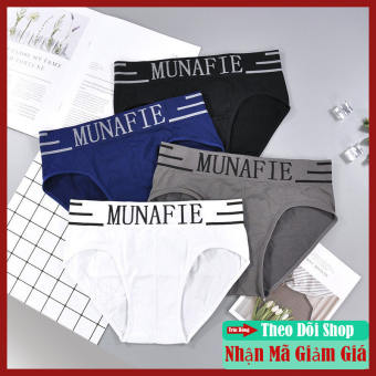 COMBO 4 Quần sịp nam manufie thoáng mát, co giãn - quần sịp nam chéo- quần sịp nam tam giác - quần lót nam chéo - trúc bông sịp nam