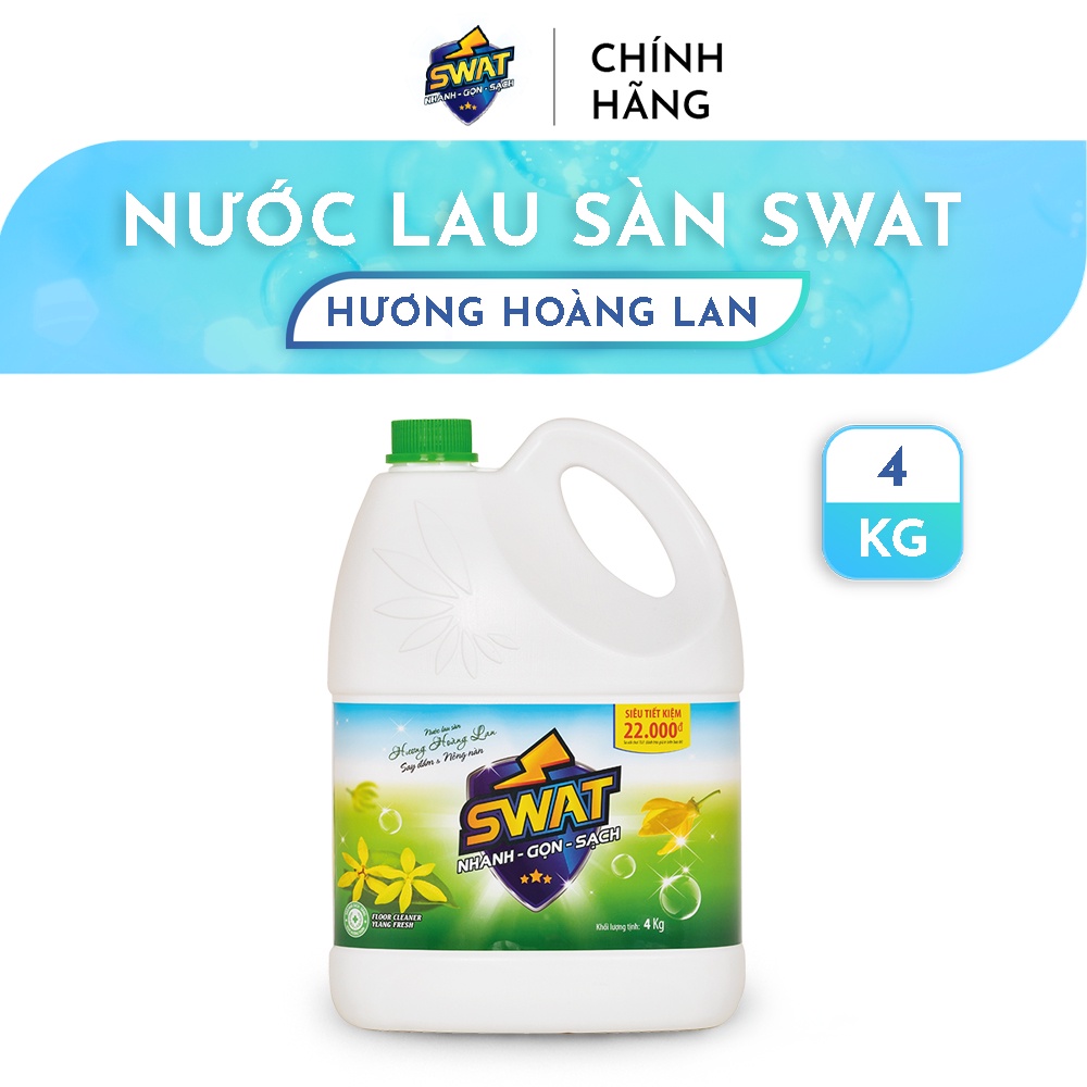 Nước lau sàn swat can 4kg tiết kiệm