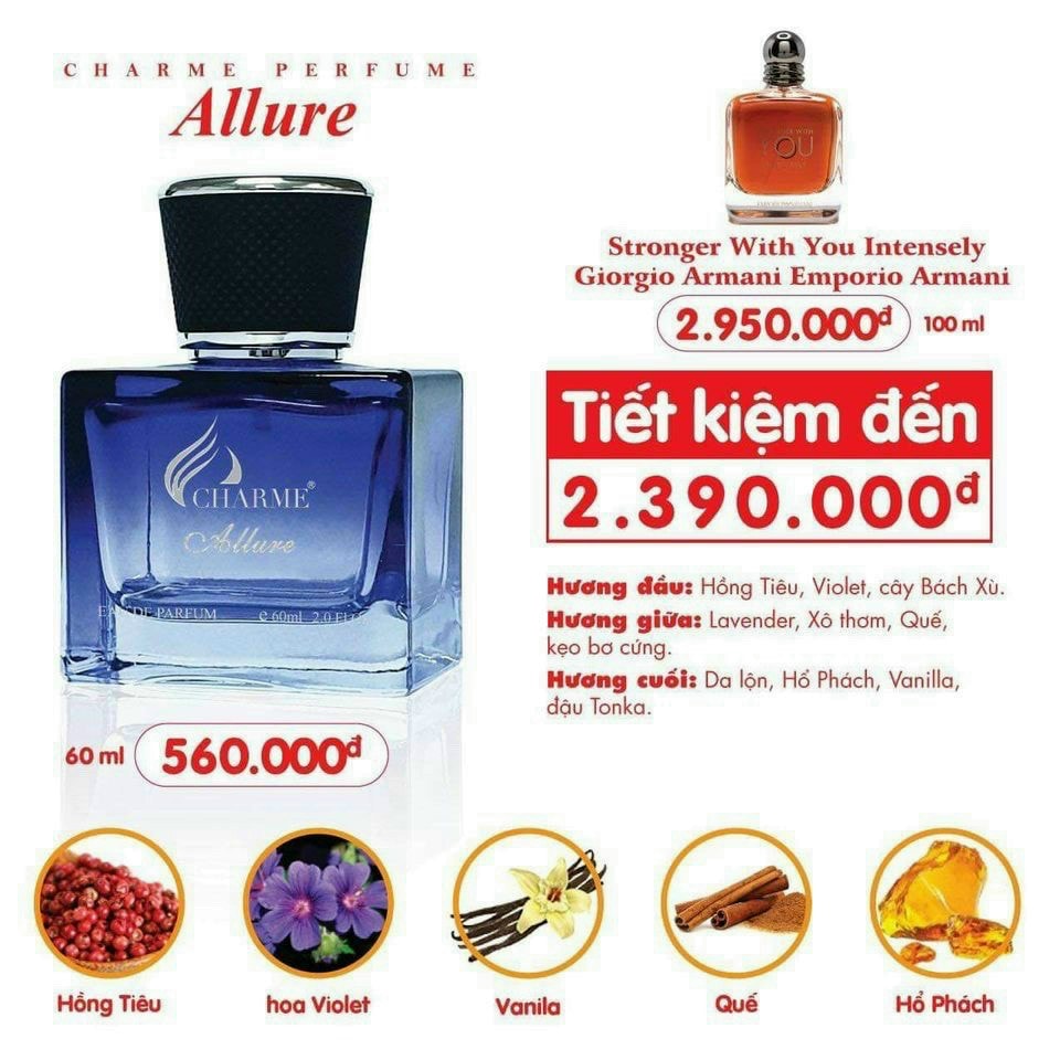 Nước Hoa Charme_Allure 60ml