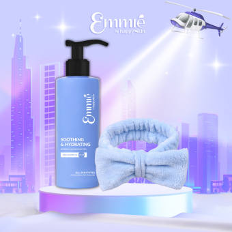 Gel Rửa Mặt Làm Sạch Da Emmié by HappySkin Tặng Băng Đô Cài Tóc (random màu)
