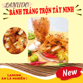 Bánh tráng trộn mỡ hành muối tôm nhuyễn tây ninh phơi sương dẻo siêu cay combo 3 gói bánh tráng trộn + bắp khô bò lá chanh + snack thập cẩm