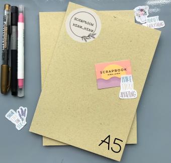 Carton lạnh khổ A5 dày 2mm, làm bìa sổ tay, hộp quà handmade