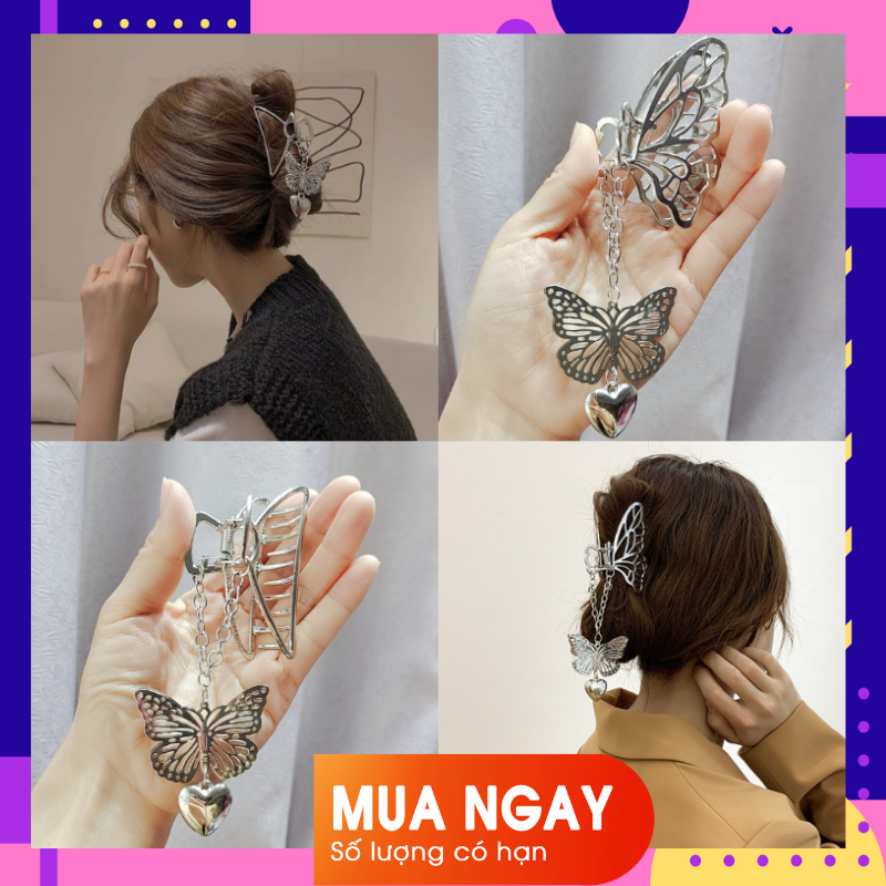 [Hot] 1 kẹp tóc nữ càng cua Bướm xinh Hàn Quốc duyên dáng