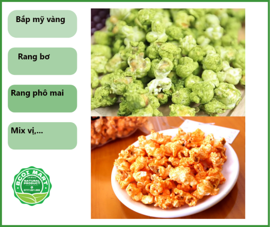 Bắp rang bơ - Bắp mỹ - hạt bắp nổ