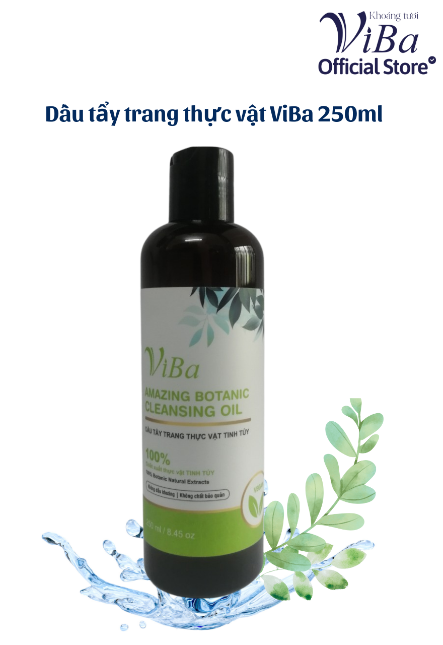 Dầu tẩy trang thực vật tinh túy viba 250ml - viba offical store