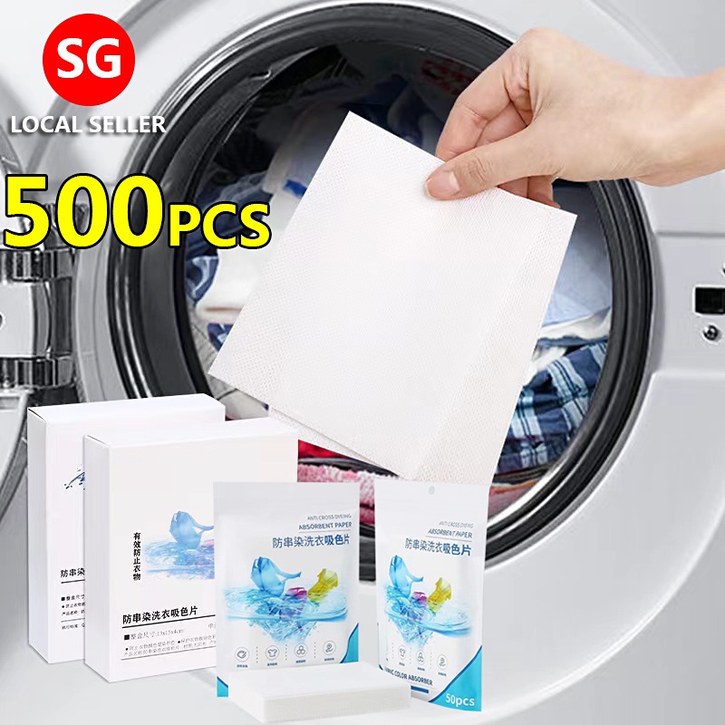 24pcs Polyester Color Absorption Laundry Cloth Paper,Washing Machine Use  Mixed Dyeing Proof Color Absorption Sheet Laundry Papers