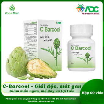 C-Barcool ADC - 60 VIÊN - Hỗ trợ giải độc gan, Hỗ trợ chức năng gan