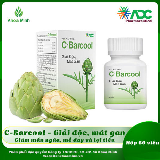 C-Barcool ADC - 60 VIÊN - Hỗ trợ giải độc gan, Hỗ trợ chức năng gan