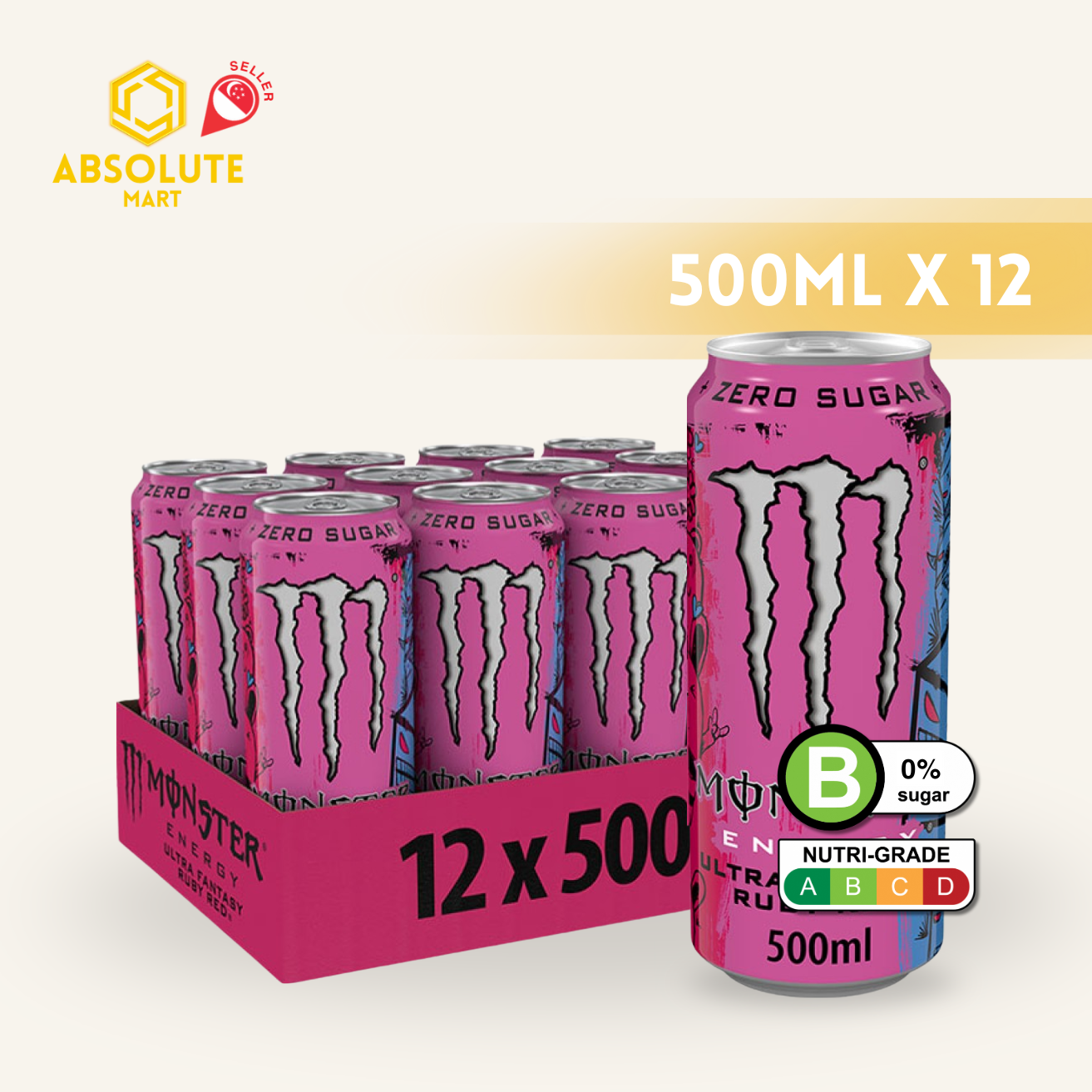 MONSTER ENERGY PIPELINE PUNCH EUROPE 500ML X 12 (CAN) | Lazada