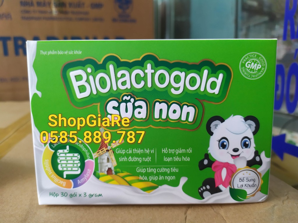 Biolactogold Sữa non giúp cân hằng hệ vi sinh đường ruột, giảm rối loạn tiêu hóa, tăng cường sức đề 