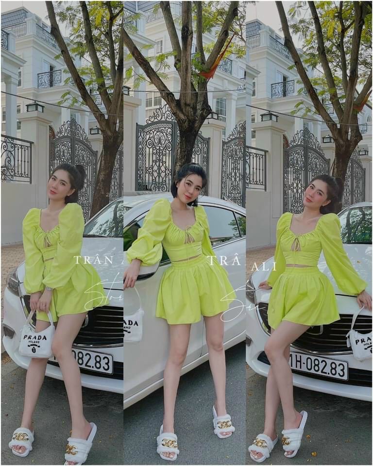Set bộ đồ nữ ngắn siêu xinh xắn thời trang trẻ trung hottrend