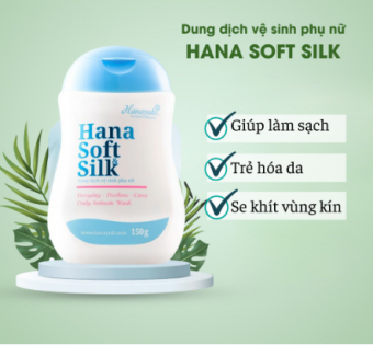 DUNG DỊCH VỆ SINH PHỤ NỮ CAO CẤP - DUNG DỊCH VỆ SINH PHỤ NỮ HANA SOFT. SILK 150ML  (CHÍNH HÃNG)