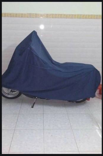 Bạt Phủ Xe Máy Vải Dù Cao Cấp - Áo Trùm Xe Máy Có Chun 2 Đầu Che NắngChe Mưa