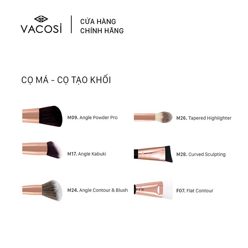 Cọ má - cọ tạo khối vacosi - m09 / m17 / m24 / m26 / m28 / q01