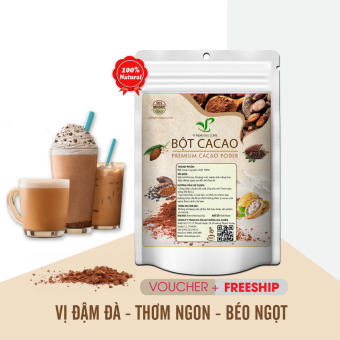 Bột CACAO NGUYÊN CHẤT THƯỢNG HẠN 100g - VY PHỤNG TEA & COFFEE  Hương vị đậm đà thơm ngondùng pha uống liền đặc biệt không pha trộn hương liệu 500g