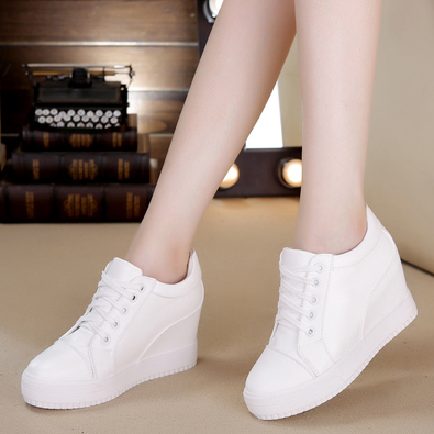 Wedge heel sales casual sneakers