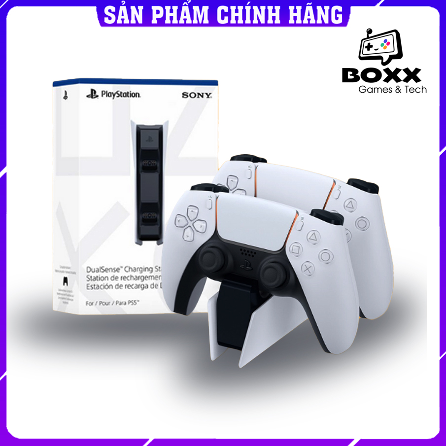 Đế sạc tay cầm PS5 DualSense - PlayStation 5 Dock sạc nhanh cho tay cầm PS5 chính hãng Sony