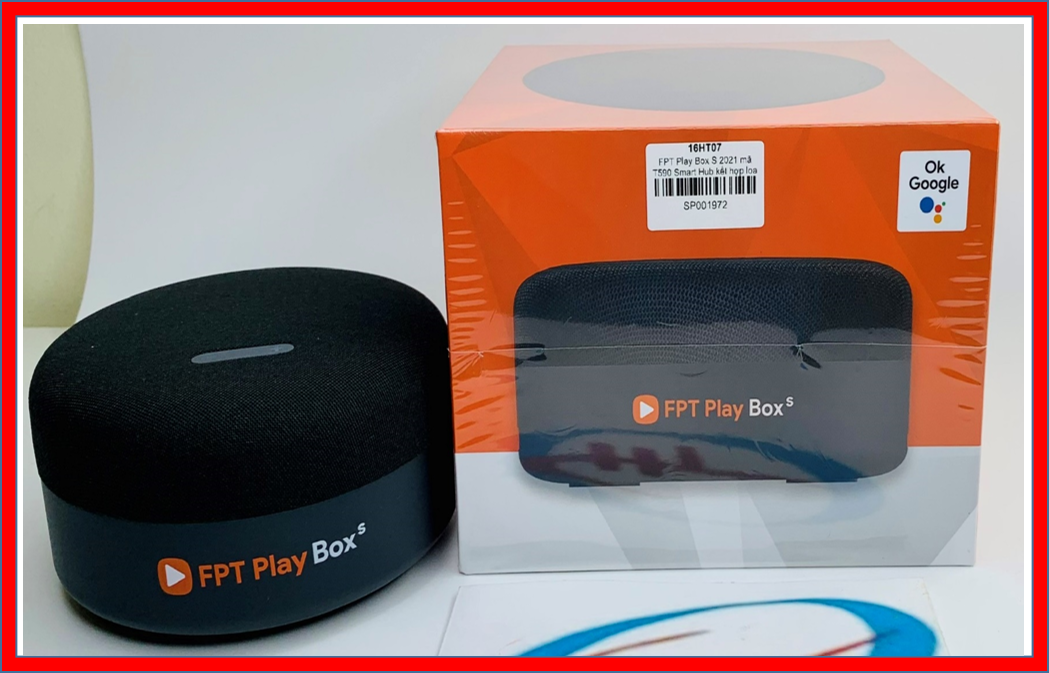 Fpt play box s 2021 - model t590 - phiên bản mua đứt tặng gói cước 6 tháng tv box tích hợp loa thông minh - ram 2gb rom 16gb - androidtv 10