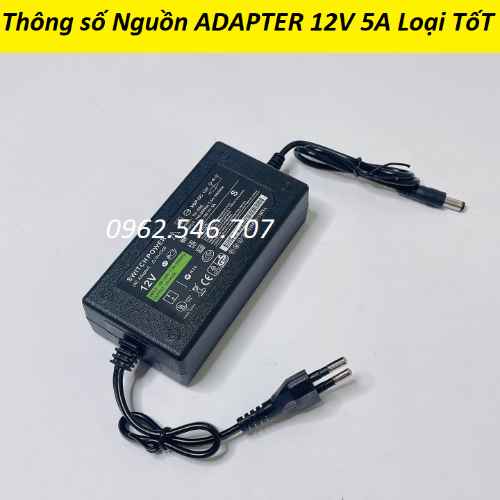 Bộ đổi nguồn điện 220v sang 12v-5a nguồn led 12v 5a - bộ adapter chuyển nguồn 12v 5a