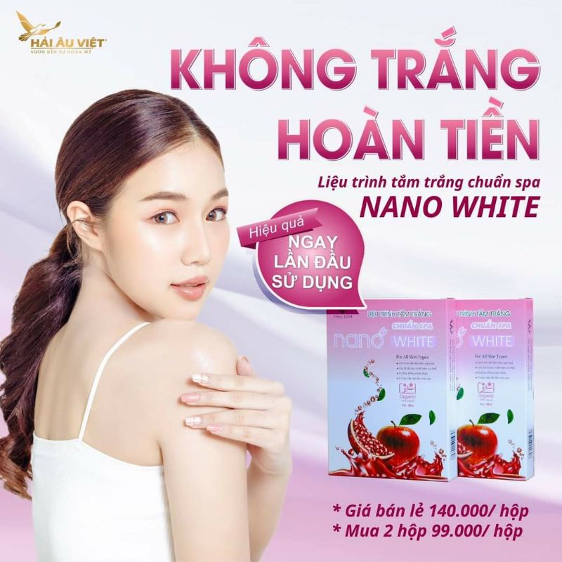 Tắm trắng body Truyền trắng Nano White  - tắm trắng da an toàn [SALE SỐC TRUYỀN TRẮNG] - (Mẫu mới thơm và bật tone nhanh hơn)
