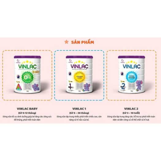 sữa bột Vinlac số 1 - 900g