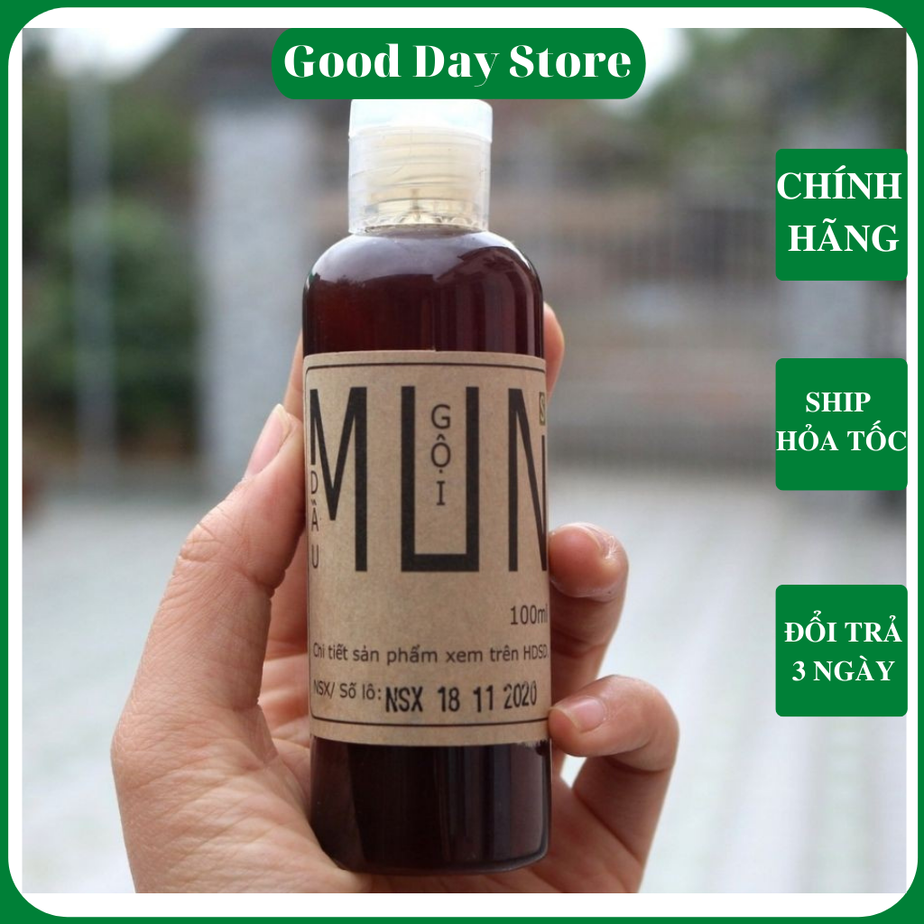 Dầu gội thảo dược Mun Giảm Rụng Tóc, giúp mọc tóc - Mun sinh dược 1 Lọ 100ml