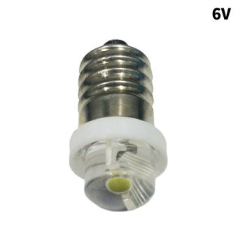 Bóng Đèn Pin Mới 3/4, 5/6V 0.5W Bóng Đèn Thay Thế Ổ Cắm E10 LED Trắng 6000K