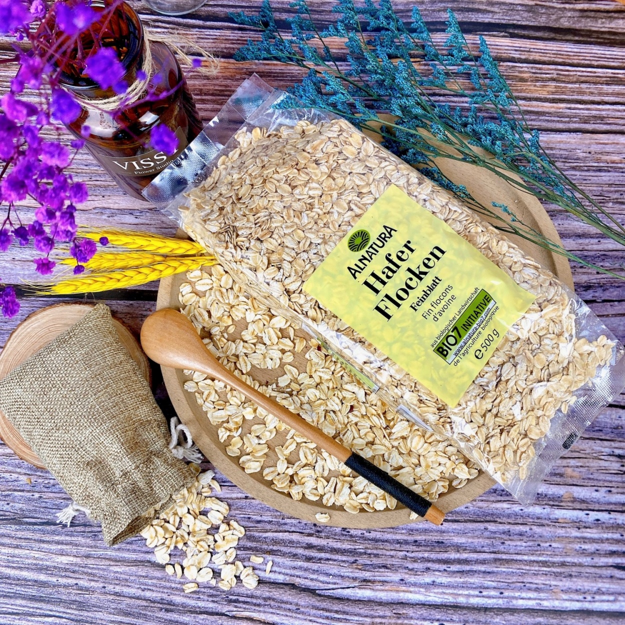 1KG Yến mạch Hafer cán dẹp cuả Đức