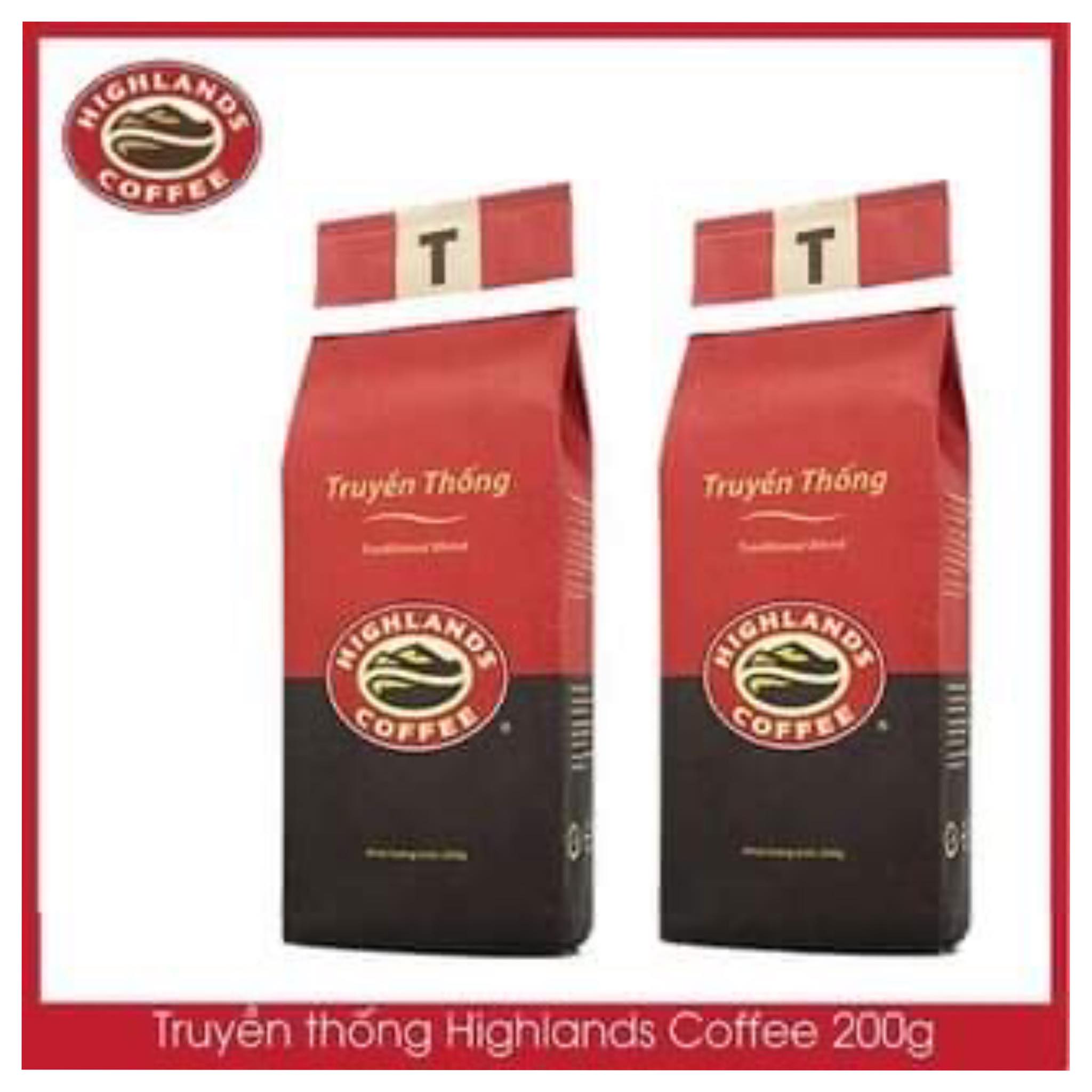 Cà phê Rang xay Truyền thống Highlands Coffee 200g