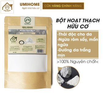 Bột Hoạt Thạch đắp mặt nạ hữu cơ UMIHOME nguyên chất 40g | Talc powder 100% Organic