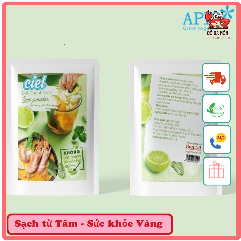 1 TÚI BỘT CHANH TƯƠI CIEL PHA ĐỒ UỐNG LÀM GIA VỊ PHA NƯỚC CHANH || CÔ BA MÓM - ĐẶC SẢN NAM BỘ