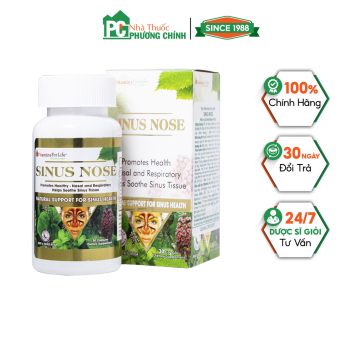 Viên Uống Hỗ Trợ Viêm Xoang, Viêm Mũi Dị Ứng Sinus Nose Vitamins For Life Hộp 30 - 60 Viên