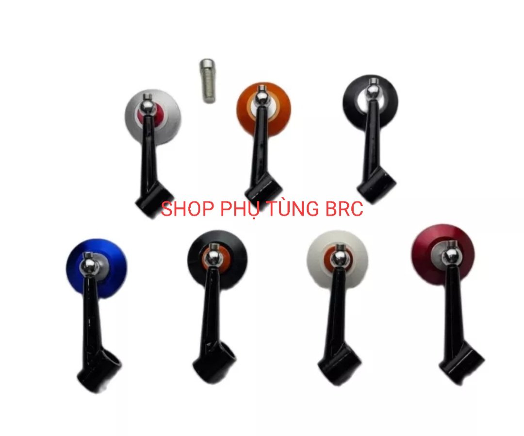 Gương tròn nhí cute lắp các loại xe máy ( SL: 1 cái gương tròn chân gương ren 10 li thuận )