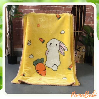 Chăn lông tuyết loại dày đắp mùa đông cho bé, chăn lông tuyết 2 lớp 1mx1m3